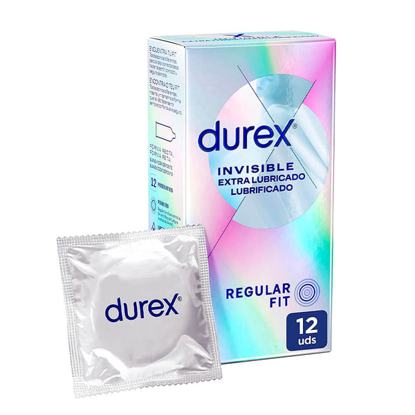 Durex Preservativos Invisible Extra-Lubricación 12 Unidades