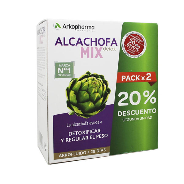 Arkofluído Alcachofa Mix Detox Duplo 280 ml