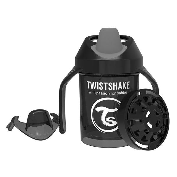 Twistshake Minivaso Asas Negro +4M 230 ml (Mini Cup)
