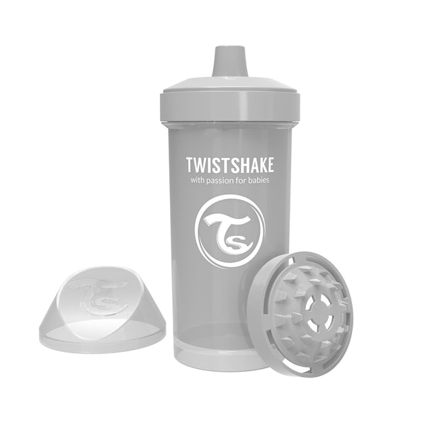Twistshake Vaso Infantil Gris +12M 360 ml (Kid Cup)