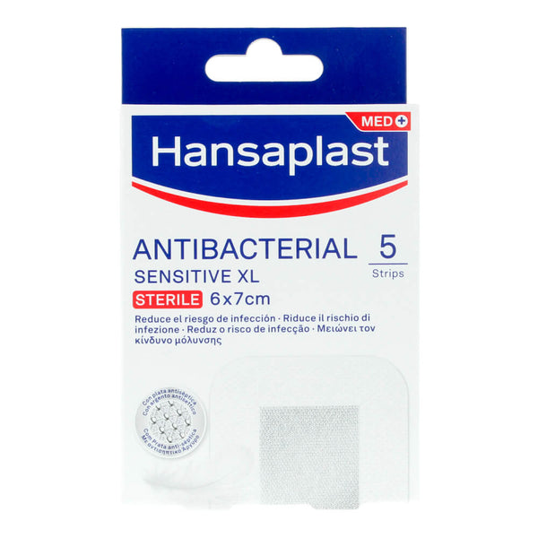 Hansaplast Sensitive Apósito Estéril XL 6X7.5 cm 5 Unidades