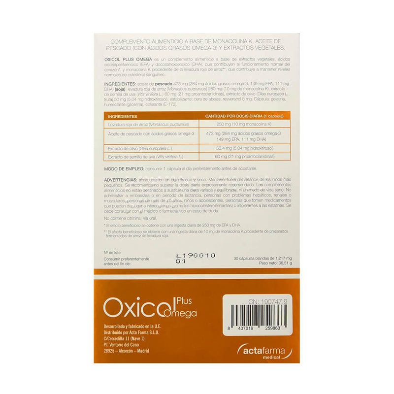 Oxicol Plus Omega 30 Cápsulas (1)