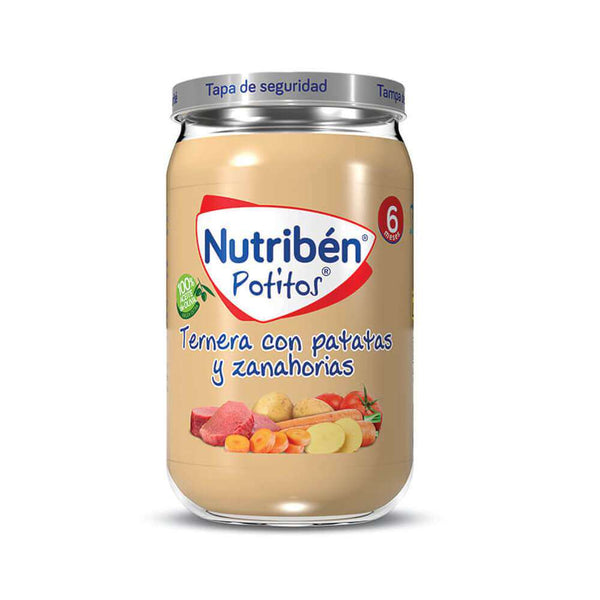 Nutribén Potito 235 gr Ternera Patatas Y Zanahorias