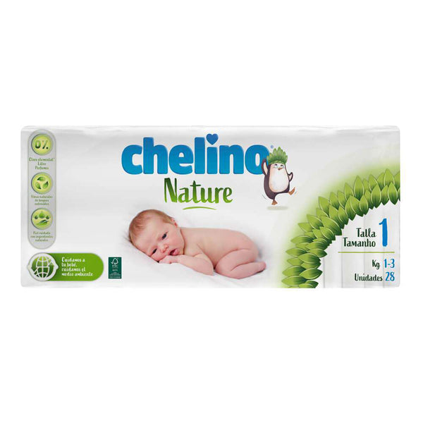 Chelino Pañal Infantil Nature T.1 28 Unidades