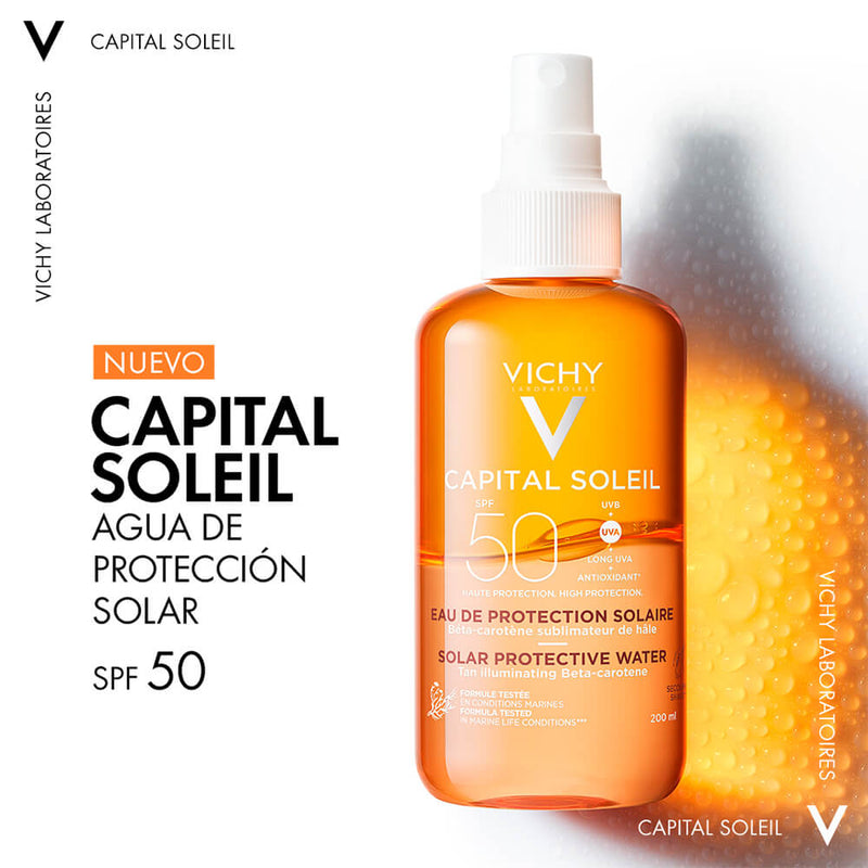 Vichy Capital Soleil Spf 50 Agua De Luminosidad 200 ml
