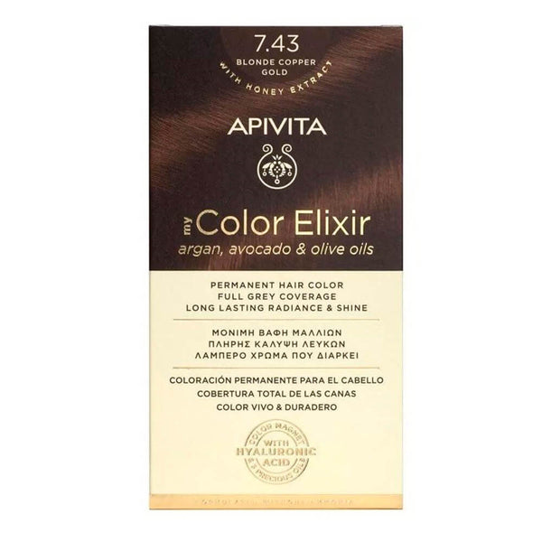 Apivita Tinte 7.43 Blonde Copper Gold