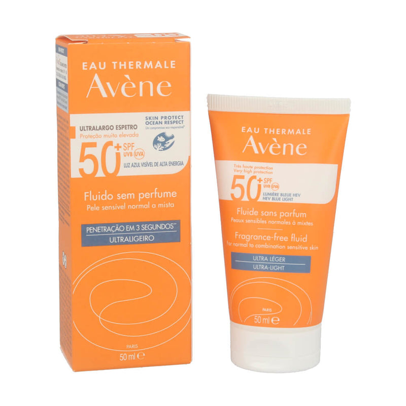 Avene Solar Spf50+ Fluido Sin Perfume 50 ml