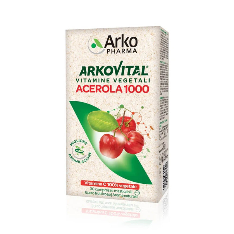 Arkovital Acerola 1000 Vit C 30 Comprimidos Masticables