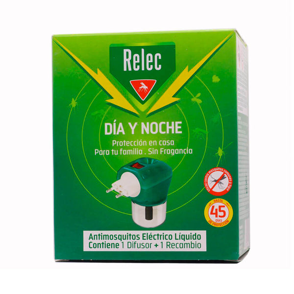 Relec Dia Y Noche Antimosquitos Eléctrico Liquido 1 Difusor + Recambio