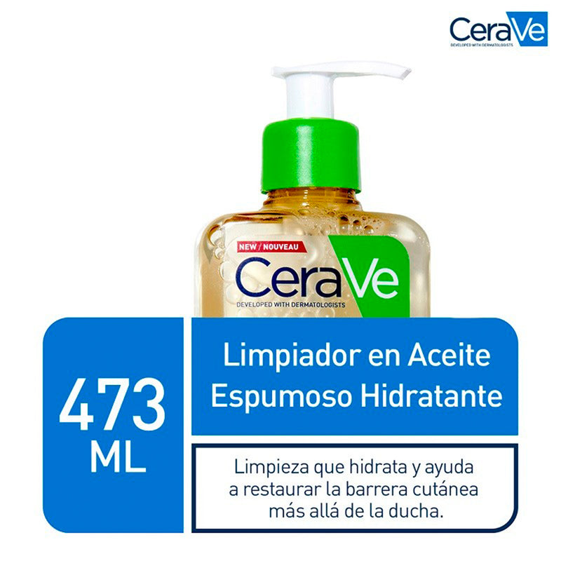 Cerave Limpiador Aceite Espumoso Hidratante 473 ml