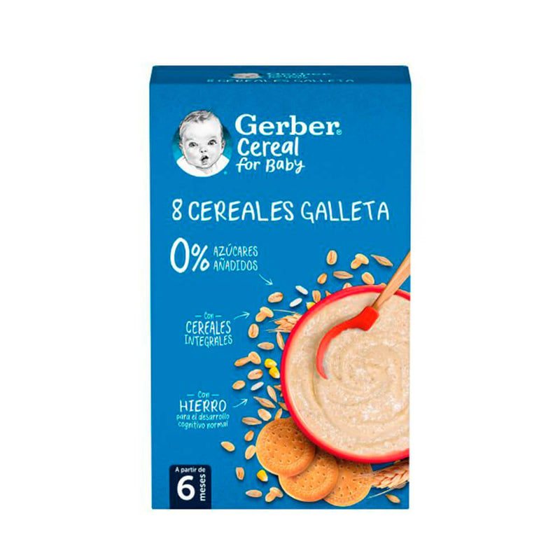 Nestle Gerber 8 Cereales Con Galleta 500 gr