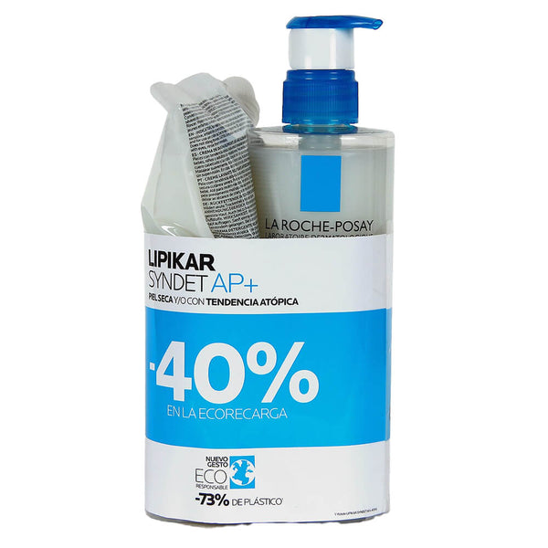 La Roche Posay Lipikar Syndet Ap+ Crema 400 ml + Recarga 400 ml Pack