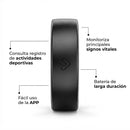 Anillo Inteligente Negro JCRing Med X3 by AION