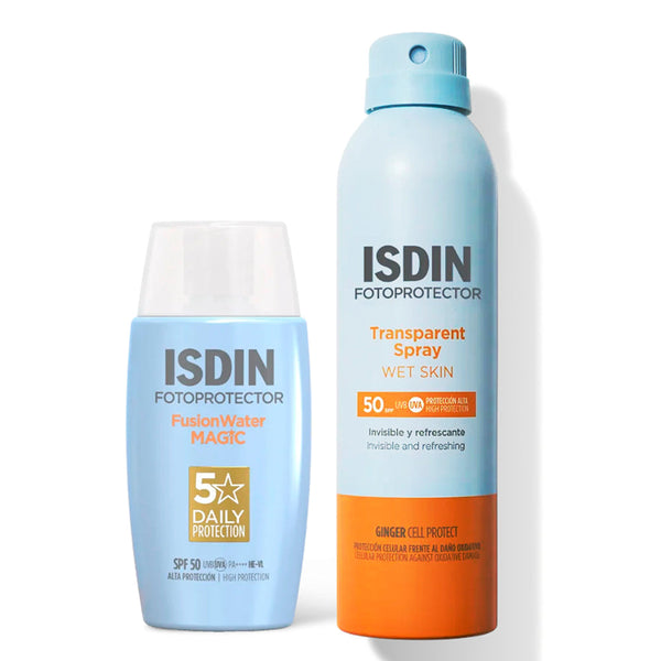 Isdin Fotop.Spf50+ Transparent Spray Wet Skin + Fusión Water Magric Pack
