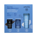 Apivita Aqua Beelicious Cremla Fluido Hidratante 40 ml + Regralo Aqua Belicious Perfectingr Hydratingr Toner 50 ml + gel Cleasing Black 15 ml Pack