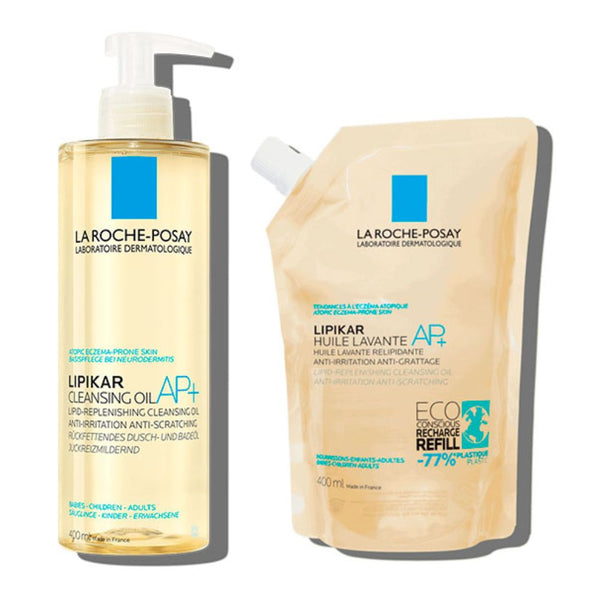 La Roche Posay Lipikar Aceite Lavante Ap+ 400 ml + Refill 400 ml Pack