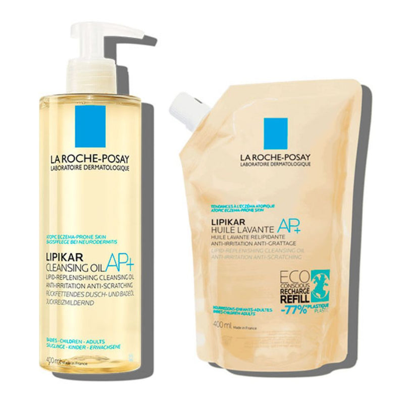La Roche Posay Lipikar Aceite Lavante Ap+ 400 ml + Refill 400 ml Pack