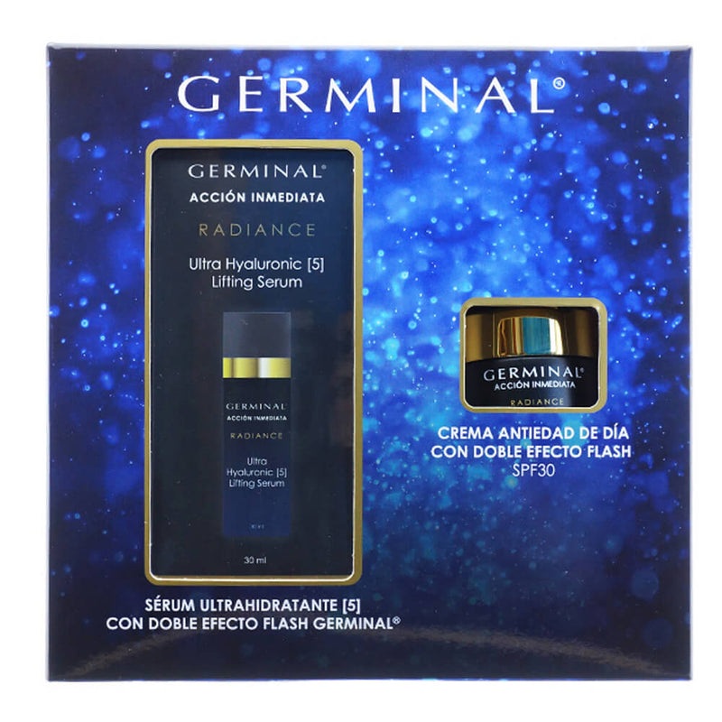 Germinal Acción Inmediata Radiance Ultra Hyaluronic [5] Lifting Serum 30 ml + Regalo Crema Antiedad 15 ml Pack