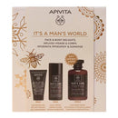 Apivita Man´S World Crema Facial Ojos 50ml+ Gel Limpiador Detox Rostro Y Ojos 50ml Pack