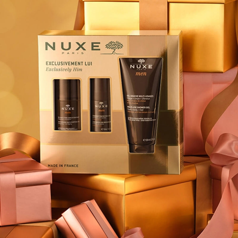 Nuxe Men Exclusivement Lui Gel 50 ml + Desodorante + Gel Ducha 200 ml Pack