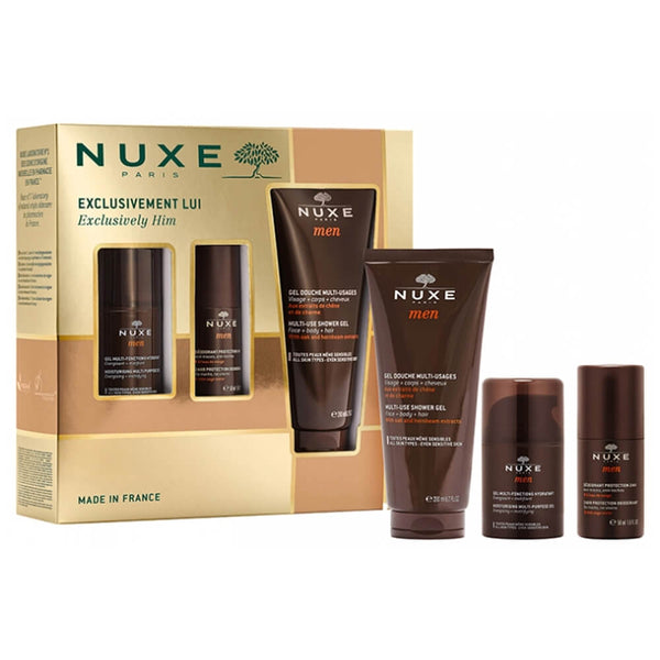 Nuxe Men Exclusivement Lui Gel 50 ml + Desodorante + Gel Ducha 200 ml Pack