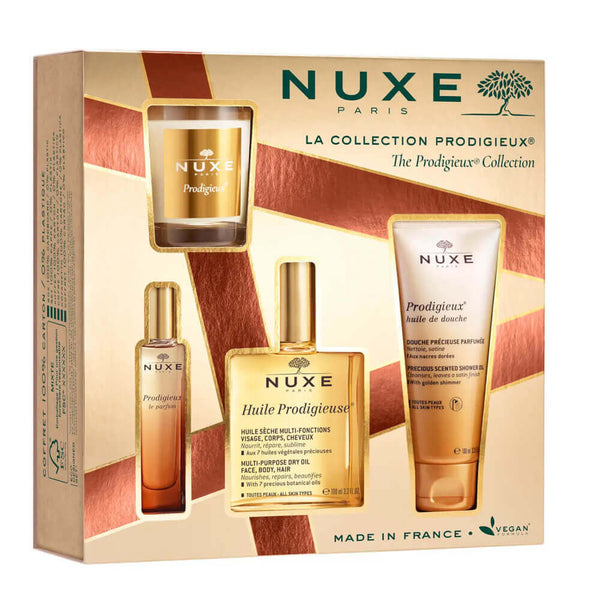 Nuxe La Collection Prodigieux Huile 100 ml + Gel Ducha + Perfume + Vela Pack