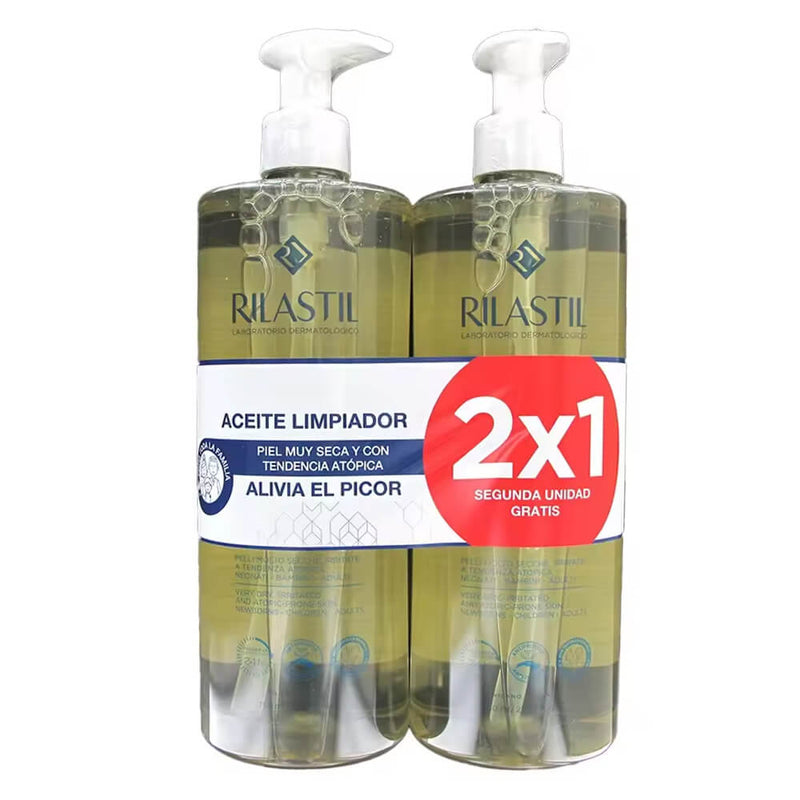 Rilastil Xerolact Aceite Limpiador 750 ml Duplo 2X1