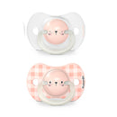 Suavinex Chupete Silicona Sxpro Anatómico Noche 0-6 M Vichy Rosa 2 Unidades 196613