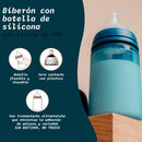 Suavinex Biberón Silicona Sxpro Fisiológico Soft Colour +3M 240 ml Azul 209633