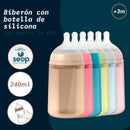 Suavinex Biberón Silicona Sxpro Fisiológico Soft Colour +3M 240 ml Azul 209633