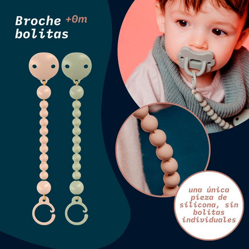 Suavinex Broche De Pinza Silicona Bolita Intense Granate 215045