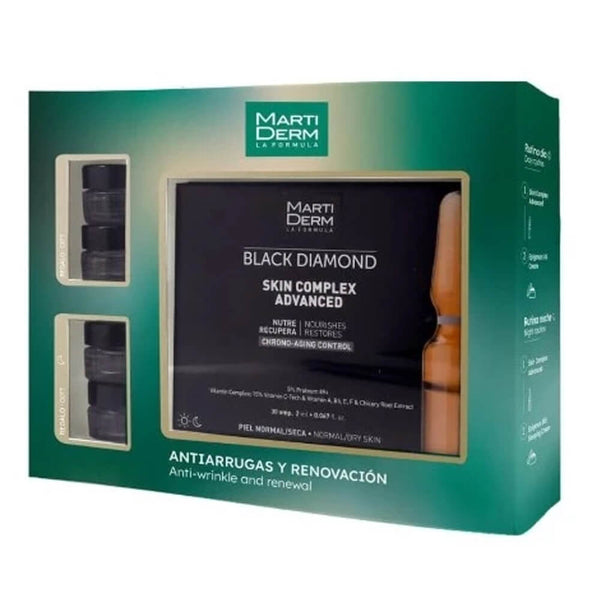 Martiderm Black Diamond Skin Complex Advance 30 Ampollas + Regalo Epigence Crema Dia  Y Noche 5 ml