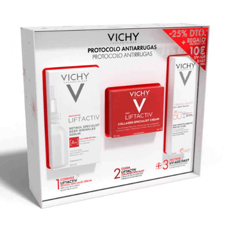 Vichy Liftactiv Retinol Serum 30 ml + Crema Collagen Specialist 50 ml + Capital Soleil 003106