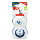 Nuk Chupete Latex Mickey Night 18-36M  2 Unidades