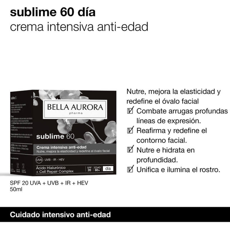 Bella Aurora Sublime 60 Crema Antiedad Dia 50 Ml