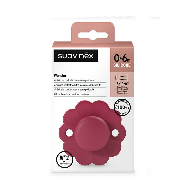 Suavinex Chupete Silicona Sxpro Wonder 0-6M Intense Granate 213970