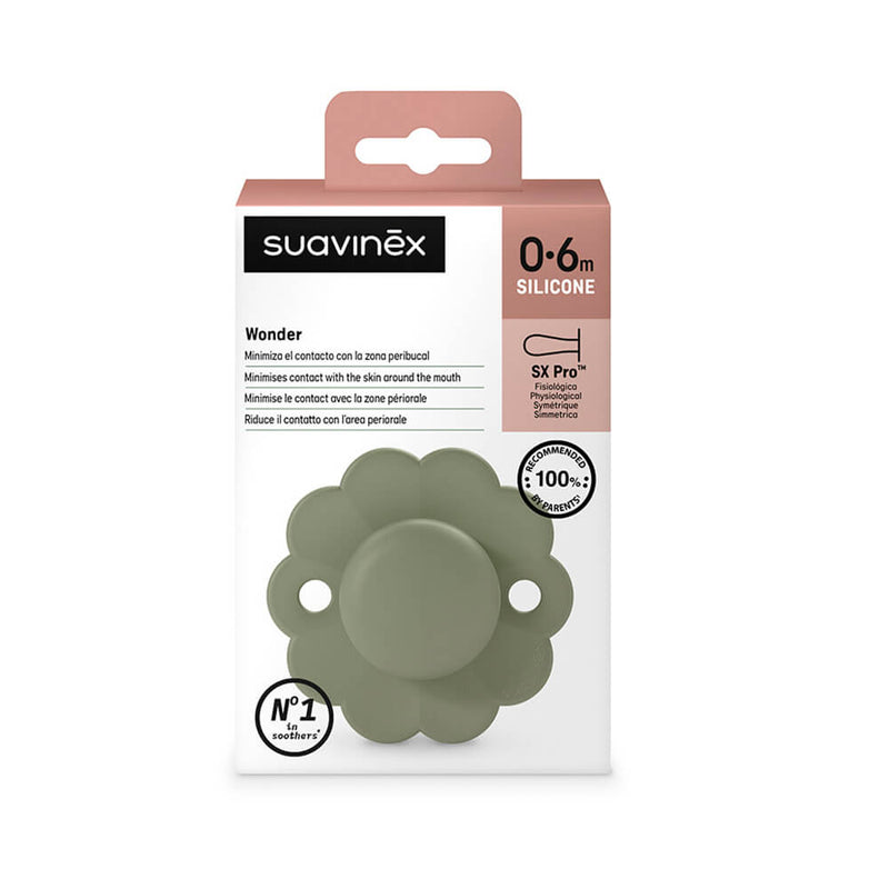 Suavinex Chupete Silicona Sxpro Wonder 0-6M Intense Verde 213970