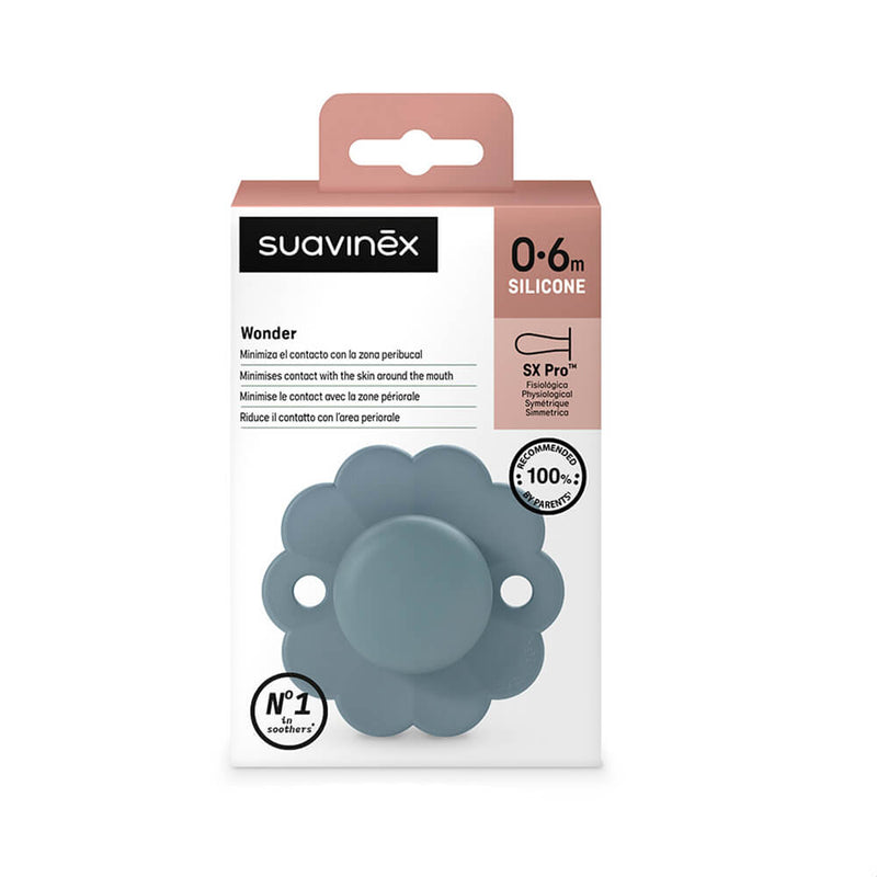 Suavinex Chupete Silicona Sxpro Wonder 0-6M Intense Azul 213970