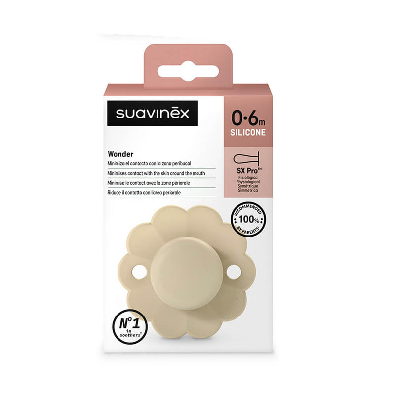 Suavinex Chupete Silicona Sxpro Wonder 0-6M Soft Amarillo 213969