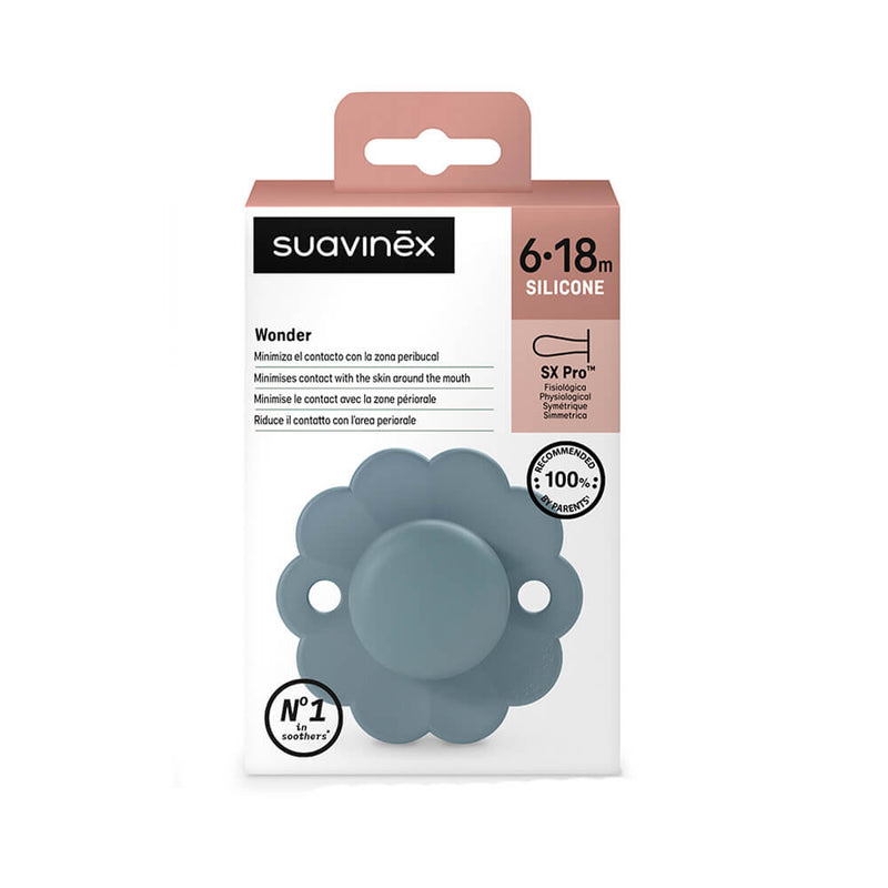 Suavinex Chupete Silicona Sxpro Wonder 6-18M Intense Azul 213972