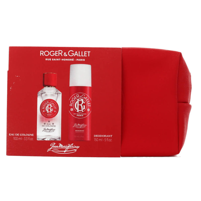 Roger & Gallet Jm Farina Colonia 100 ml + Desodorante + Neceser Rojo