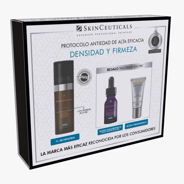 Skinceuticals Resveratrol Be Gel 30 ml + Regalo H.A Intensifier 15 ml Y Advanced Brightening Uv Defense Sunscreen Spf50 15 ml