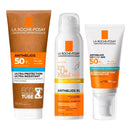 Rutina La Roche Posay Anthelios Spf50+ Leche 250 ml + La Roche Posay Anthelios Spf50+ Bruma Corporal 200 ml + La Roche Posay Anthelios UV-MUNE 400 Spf50+ Crema Hidratante Sin Perfume 50 ml
