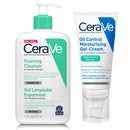 Cerave Gel Crema Hidratante Oíl Control 52 ml + Cerave Gel Limpiador Espumoso 473 ml Pack Precio Especial