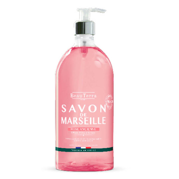 BeauTerra Jabón De Marsella Rosa Antigua 1 litro