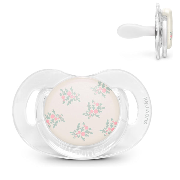 Suavinex Chupete Silicona Sx Pro Fisiológico Poetry Hojas Rosas 6-18M 219361