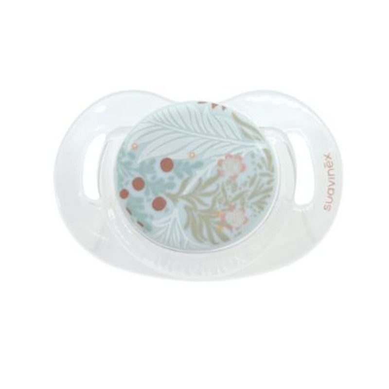 Suavinex Chupete Silicona Sx Pro Fisiológico Poetry Estampado Azul Aguamarina +18M 219362