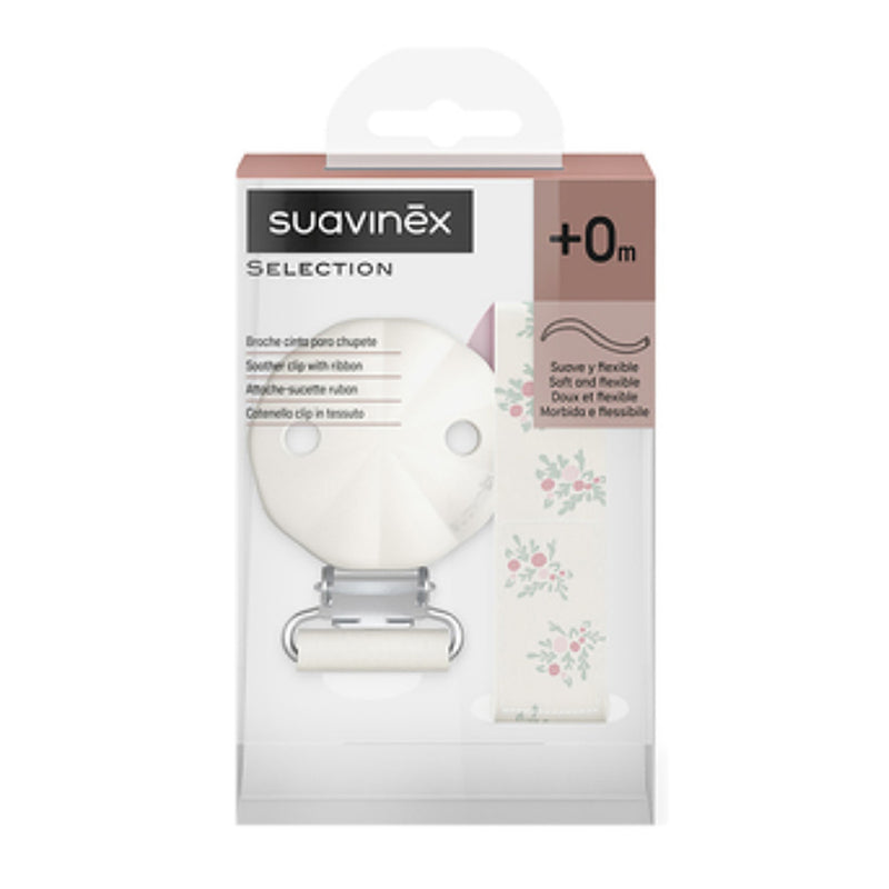 Suavinex Broche Poetry Cinta Tela Estampado Azul +0M 219357