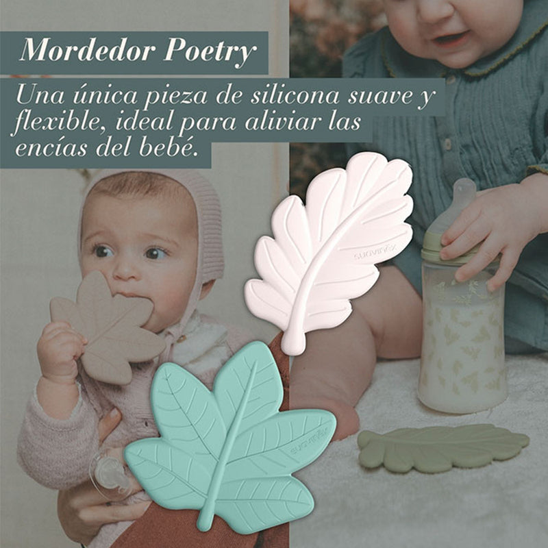 Suavinex Mordedor Silicona Poetry Hoja Bosque Marrón +0M 219896