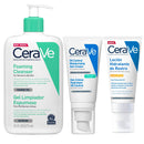 Rutina Cerave Gel Limpiador Espumoso 473 ml + Cerave Gel Crema Hidratante Oíl Control 52 ml + Cerave Loción Hidratante Spf50 52 ml